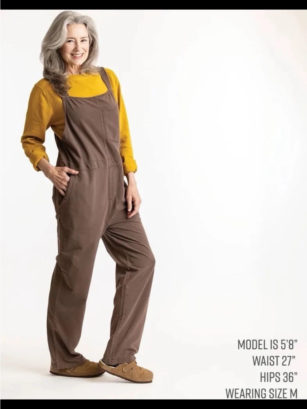 Maggie’s Organic Cotton Fleece Overalls Jumpsuit - Sweats